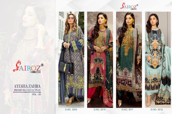 Sairoz Ayesha Zahra 2 Designer Cotton Embroidery Pakistani Salwar 